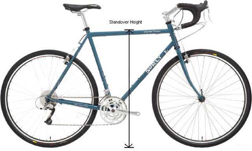 touring bike frame size guide