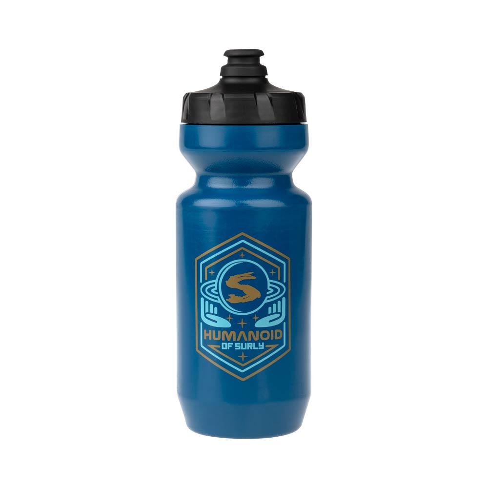 Humanoid of Surly Purist Water Bottle, black, 22oz, on white background
