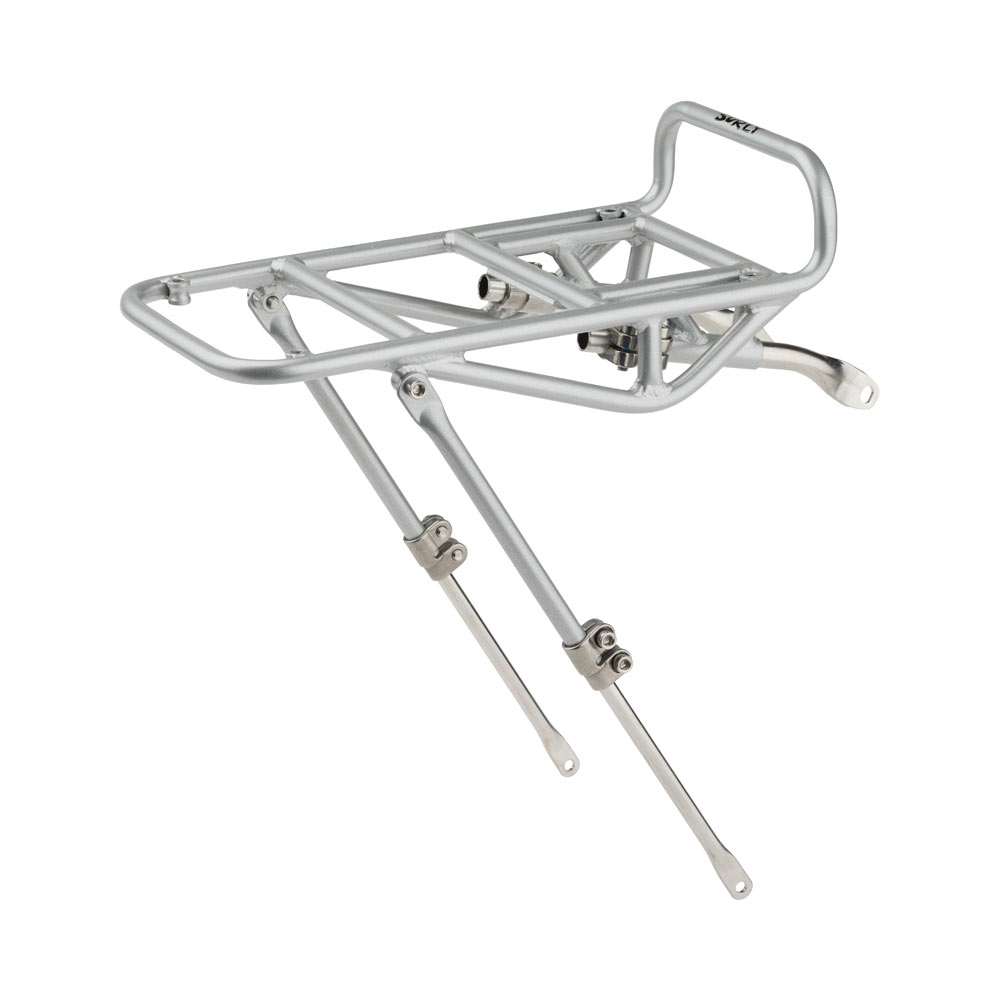 Surly 8-Pack Rack 2.0 Silver on white background