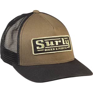 Assistant Executive Director Trucker Hat, front, green and black