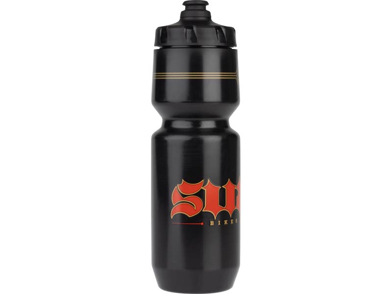 Surly Born To Lose Water Bottle, black, 26oz, on white background 
