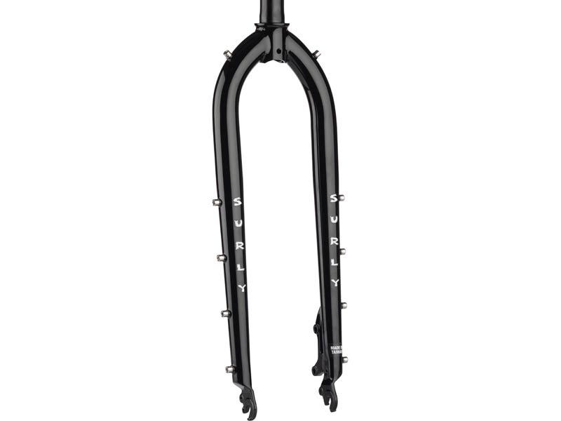 Surly Cocktail Fork black color on white background