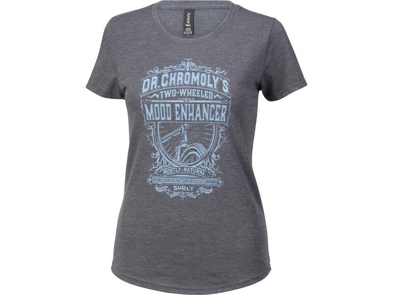 Surly Dr. Chromoly's Elixir Women's T-Shirt, Heather Dark Grey
