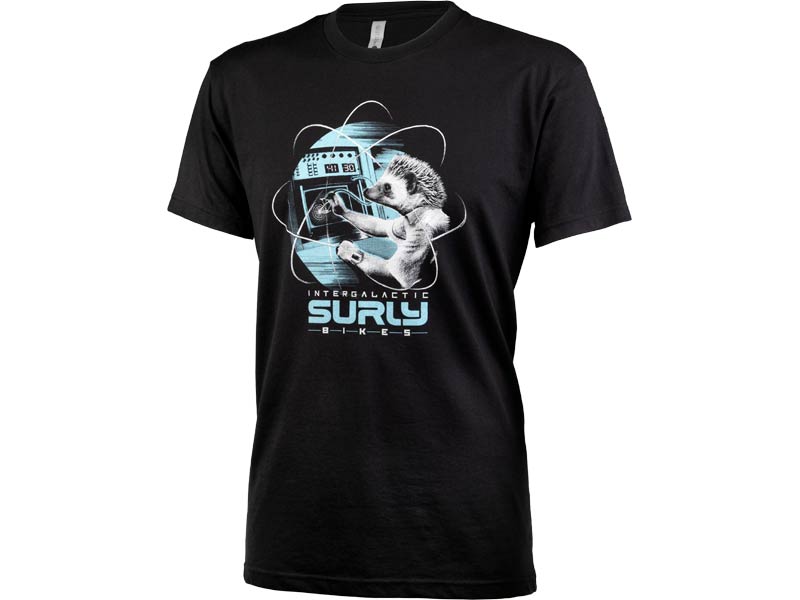 Surly Garden Pig Men's T-Shirt, front, black, on white background