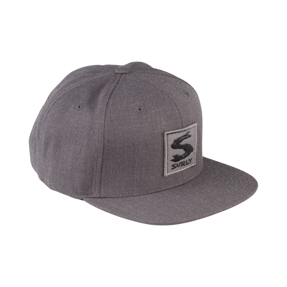 Surly Gray Area Snap Back Hat - Dark Heather Gray, One Size