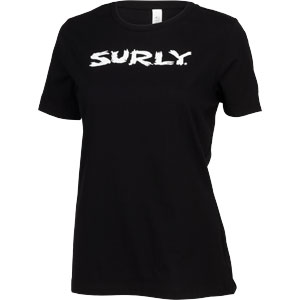 Surly Logo T-Shirt, Women's, black/white