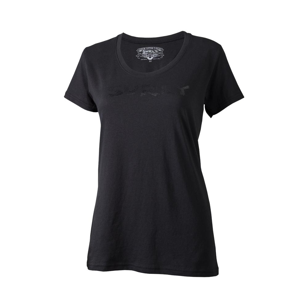 Surly Logo Women's T-Shirt: Black/Black