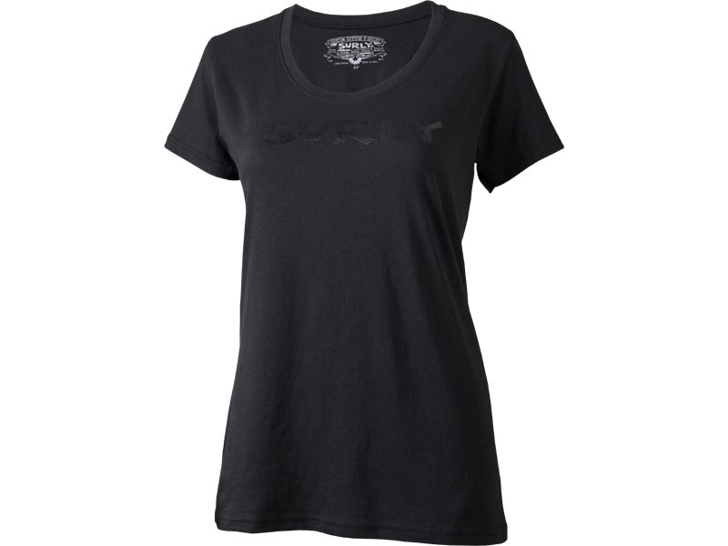 Surly Logo Women's T-Shirt: Black/Black