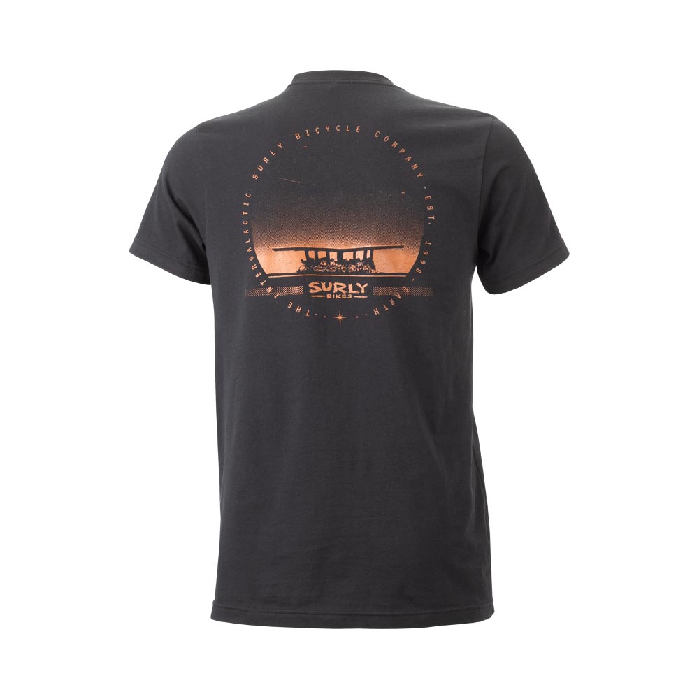 Surly Space Station Men's Tee, Black - backside view