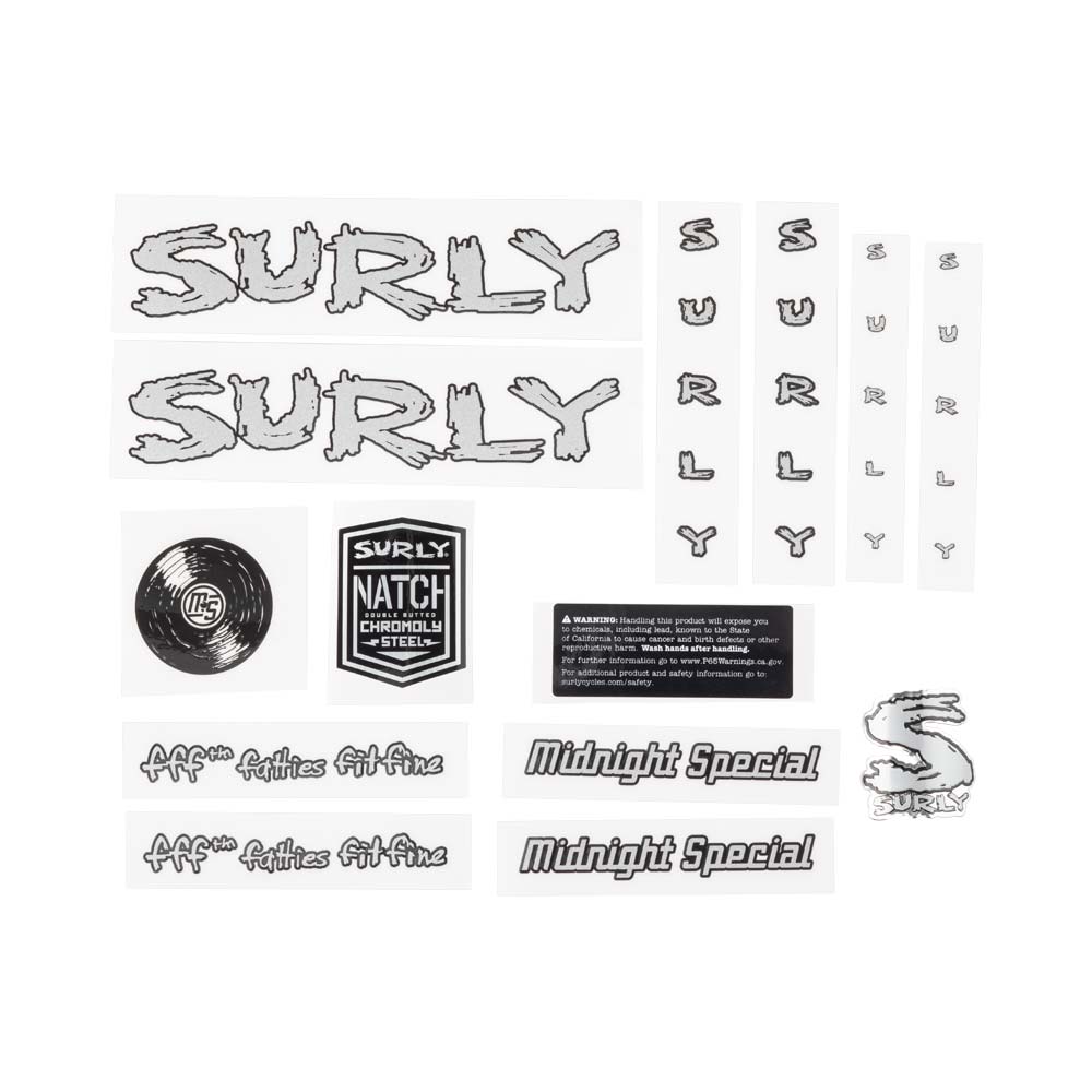 Midnight Special Decal Set, silver