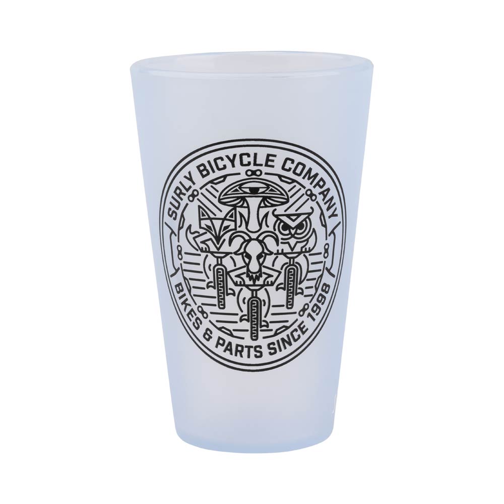 Surly Monster Squad Silicone Pint - front Glass