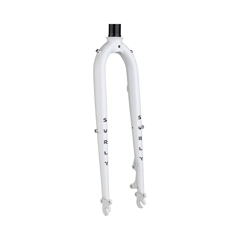 Surly Preamble Fork Thorfrost White color on white background