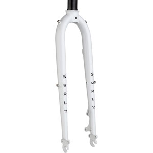 Surly Preamble Fork Thorfrost White color on white background