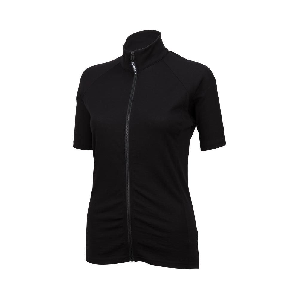 Surly Women's Merino Wool Short Sleeve Jersey, Black