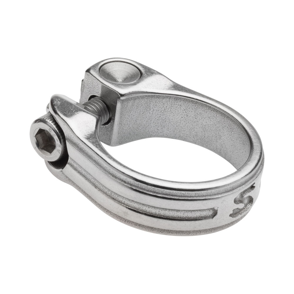 Surly New Stainless Seatpost Clamp 33.1mm Silver