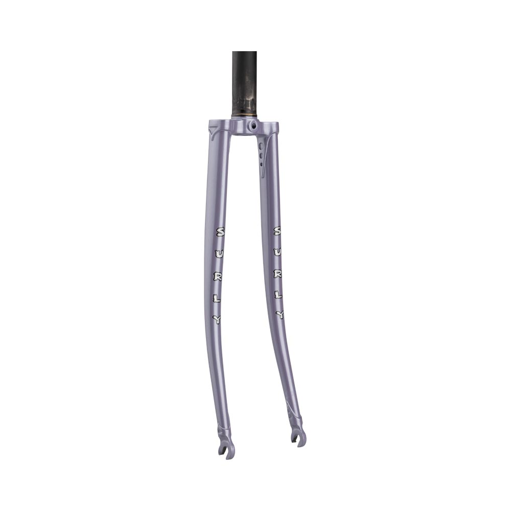 Surly Steamroller Fork, Metallic Lilac, on white background