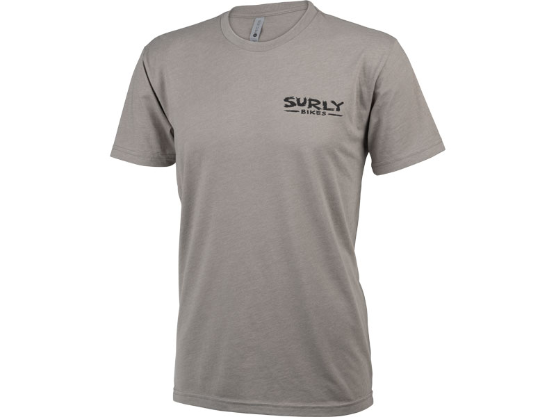 Surly The Ultimate Frisbee Men's T-Shirt, front, grey, on white background