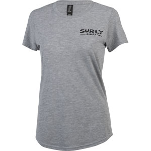 Surly The Ultimate Frisbee Women's T-Shirt, front, grey, on white background