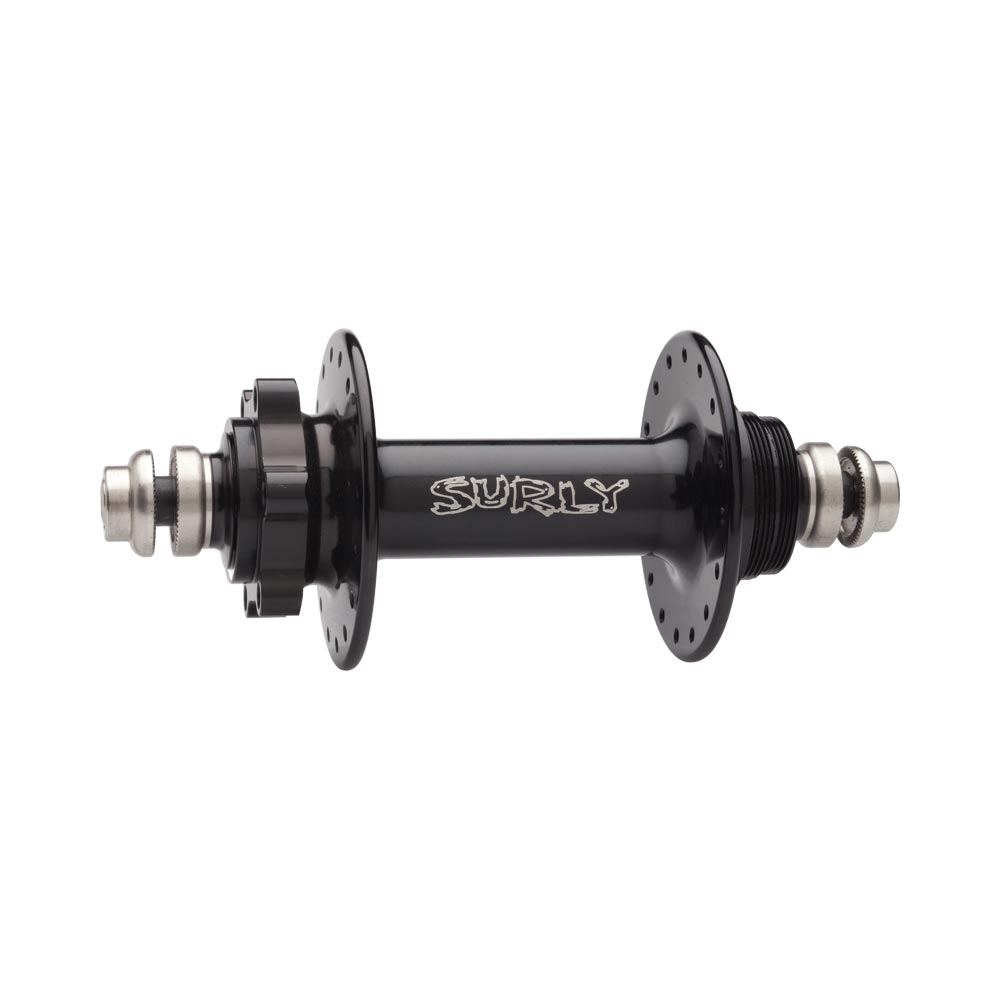 Surly Ultra New Fixed Disc Rear Hub, 135mm, 32h, Black