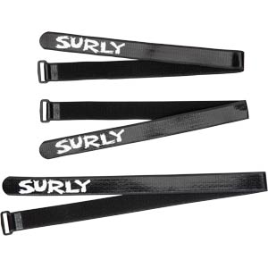 Surly Whip Lash Gear Strap, black - folded flat view