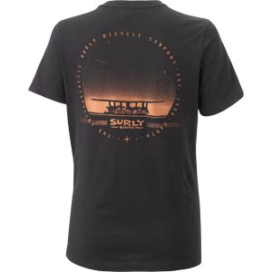 Surly Space Station Women's Tee, Black - backside view